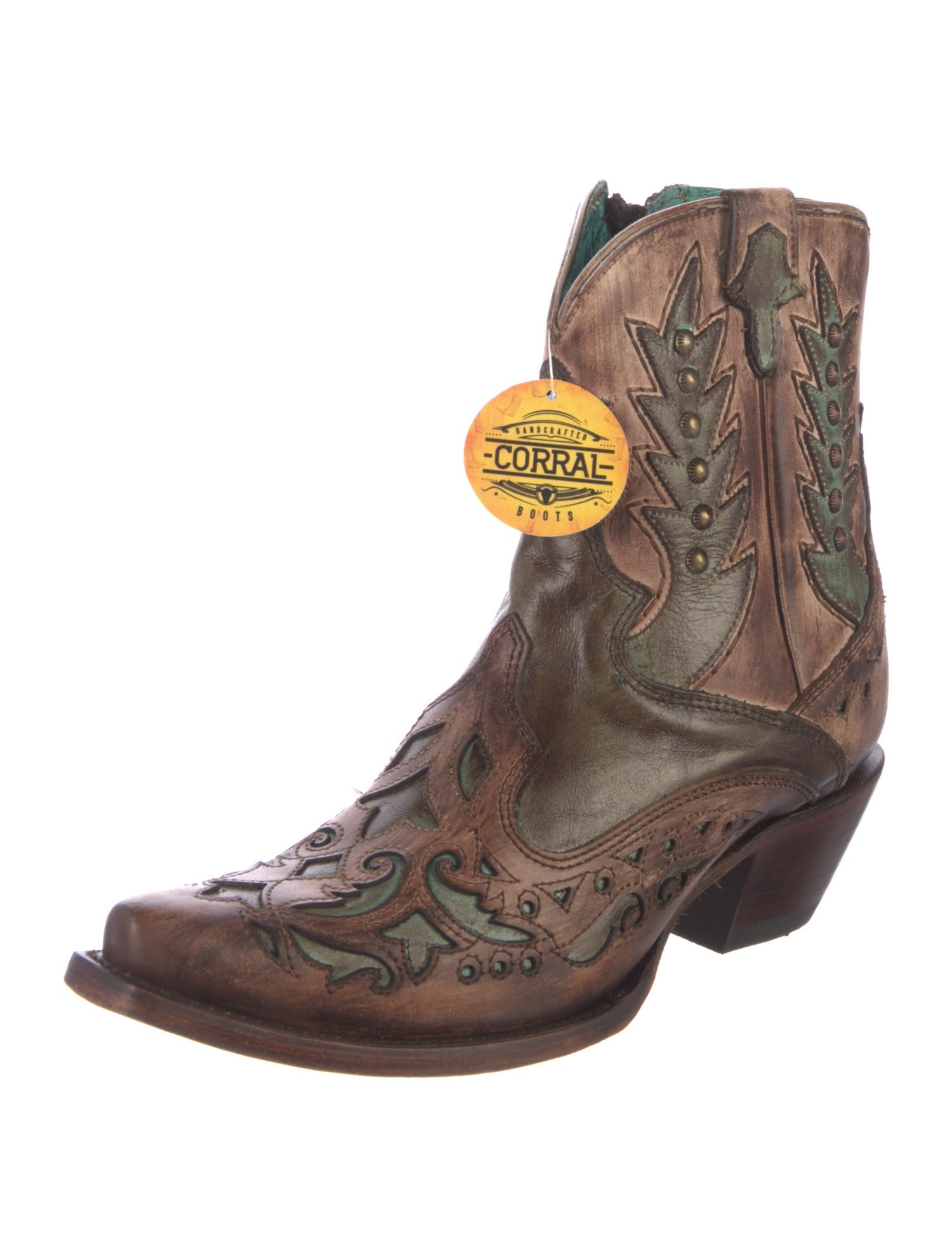Corral Boots Leather Printed Western Boots