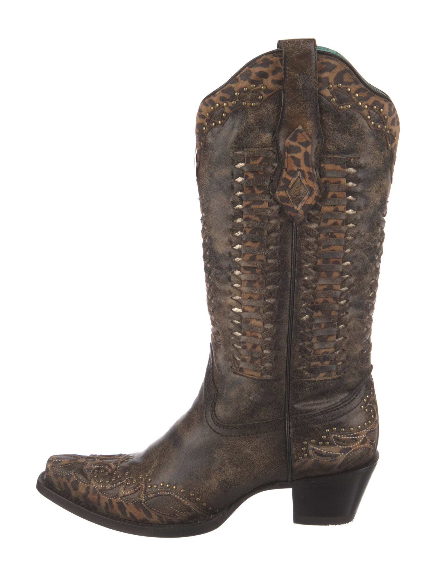 Corral Boots Leather Animal Print Western Boots