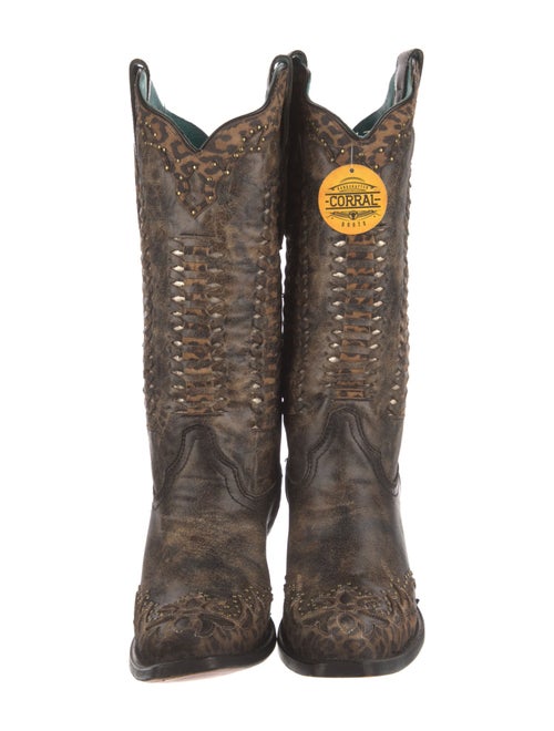 Corral Boots Leather Animal Print Western Boots
