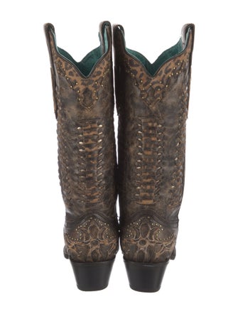 Corral Boots Leather Animal Print Western Boots