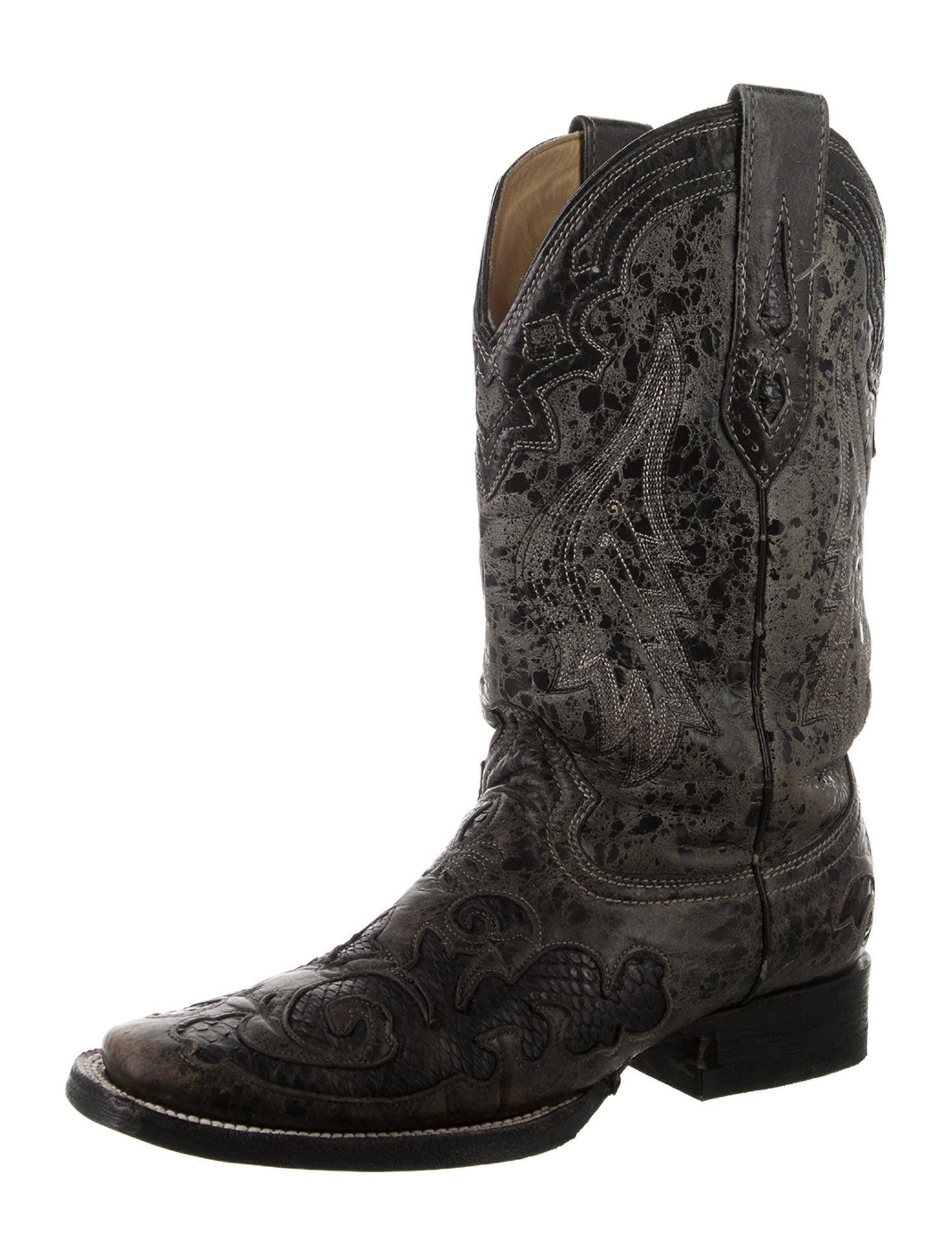 Corral Boots Leather Patterned Western Boots