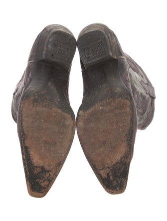 Corral Boots Leather Sequin Embellishments Western Boots