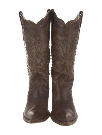 Corral Boots Leather Printed Western Boots