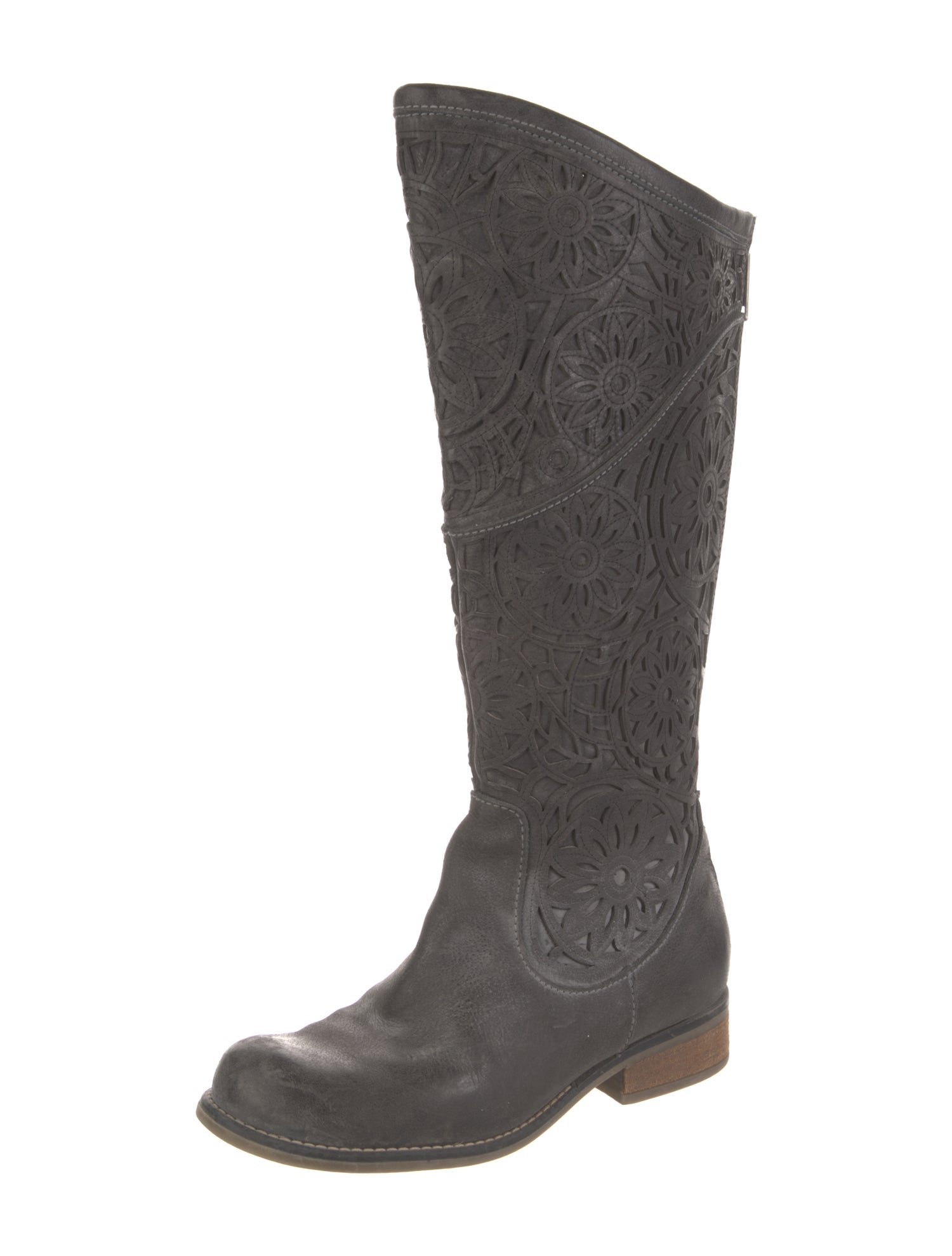 Corral Boots Leather Lasercut Accents Riding Boots
