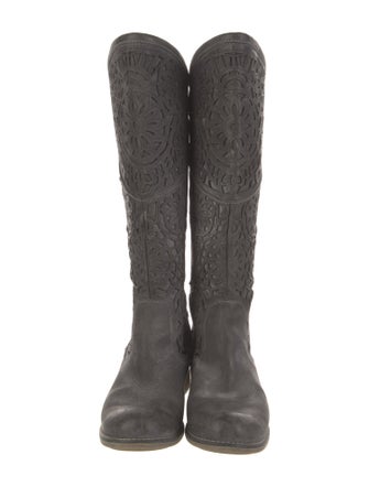 Corral Boots Leather Lasercut Accents Riding Boots