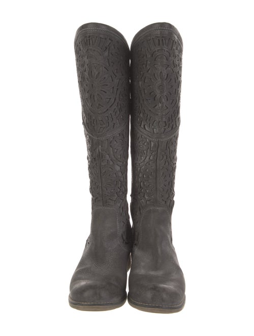 Corral Boots Leather Lasercut Accents Riding Boots