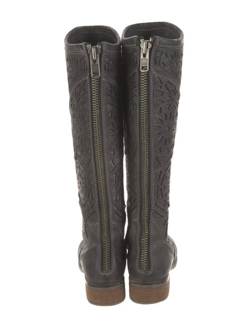 Corral Boots Leather Lasercut Accents Riding Boots