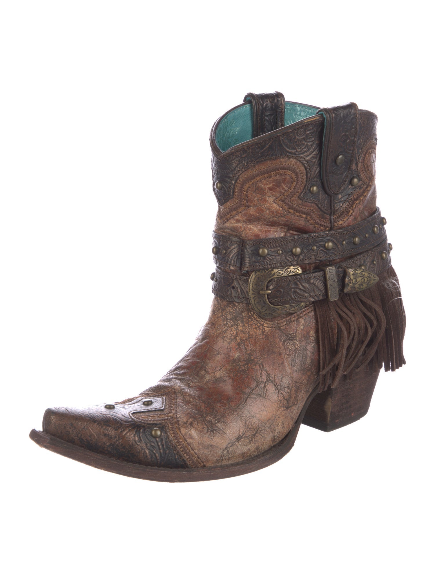 Corral Boots Leather Patterned Western Boots