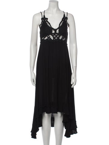 Bond Dresses V-Neck Midi Length Dress S