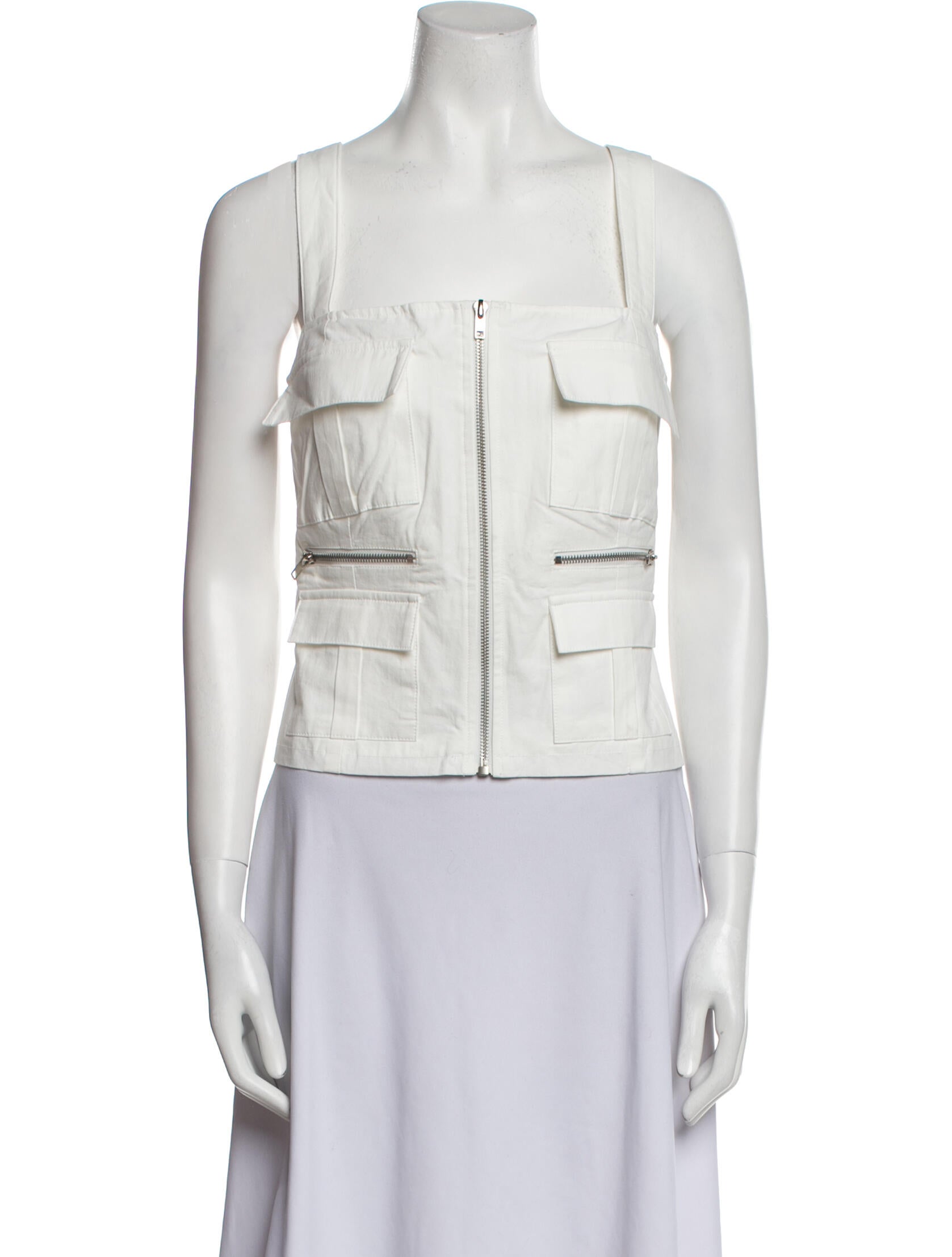 By.Dyln Square Neckline Sleeveless Crop Top