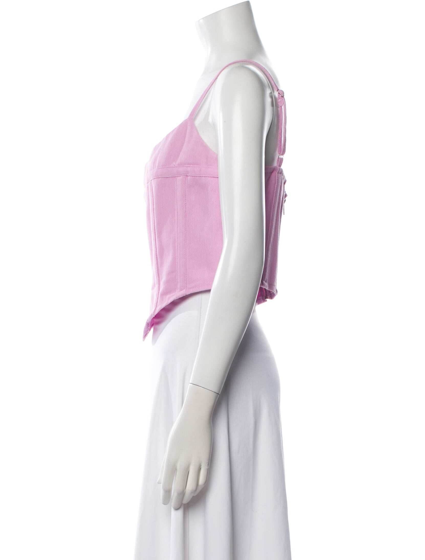 By.Dyln Square Neckline Sleeveless Crop Top