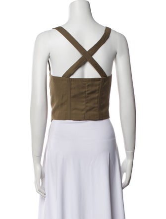 By.Dyln Square Neckline Sleeveless Crop Top