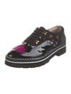 Betsey Johnson Patent Leather Crystal Embellishments Oxfords