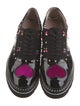 Betsey Johnson Patent Leather Crystal Embellishments Oxfords