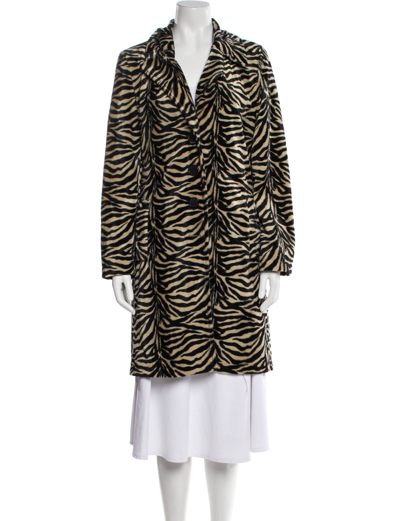 Betsey Johnson Vintage 1990's Faux Fur Coat