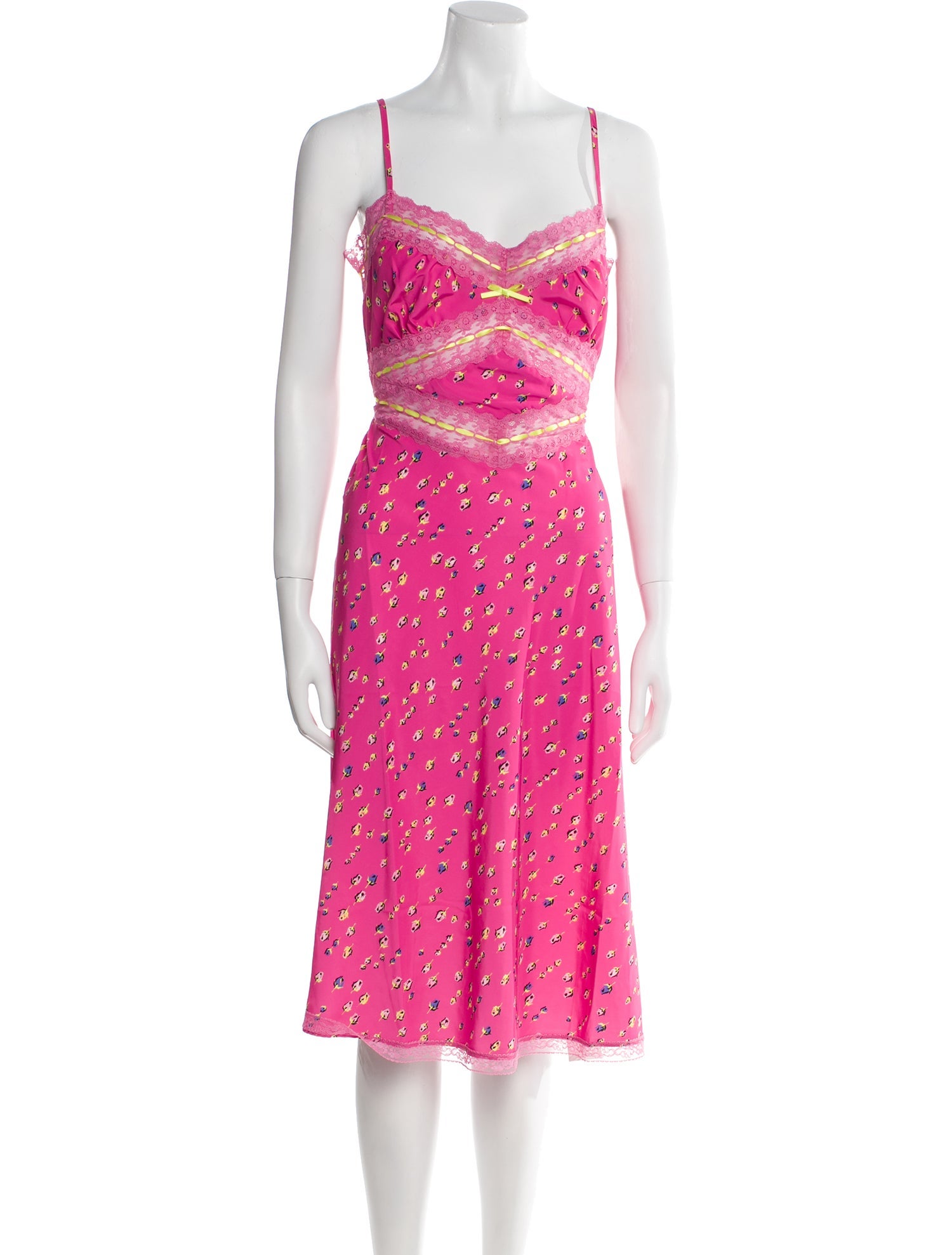 Betsey Johnson Floral Print Midi Length Dress