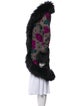 Betsey Johnson Printed Faux Fur Coat