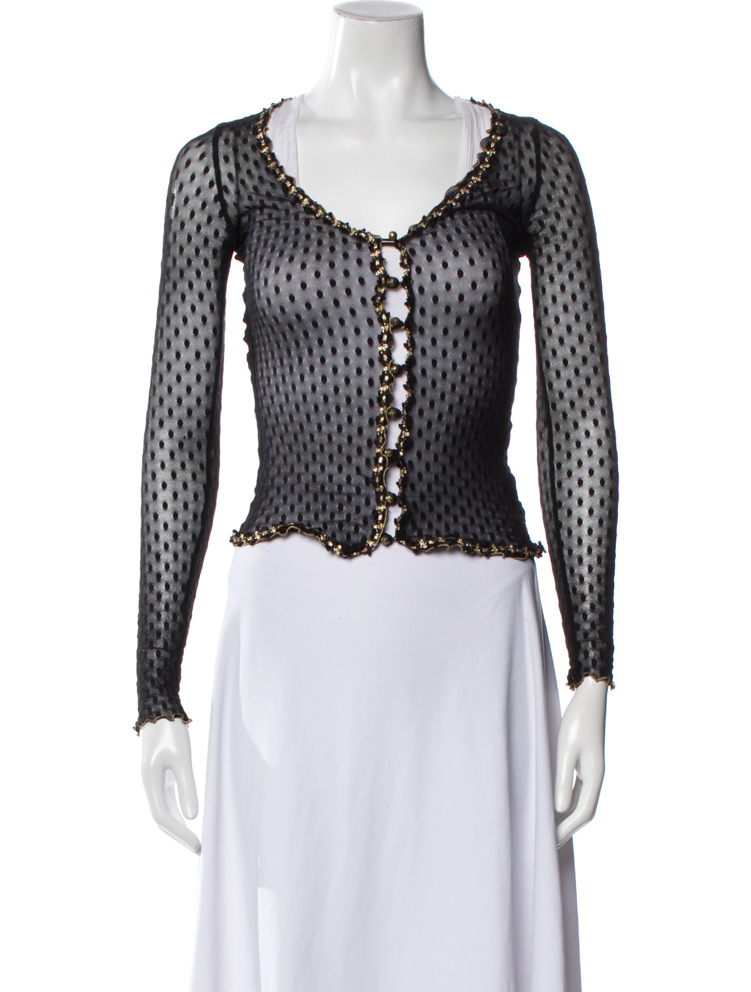 Betsey Johnson Nylon Polka Dot Print Evening Jacket