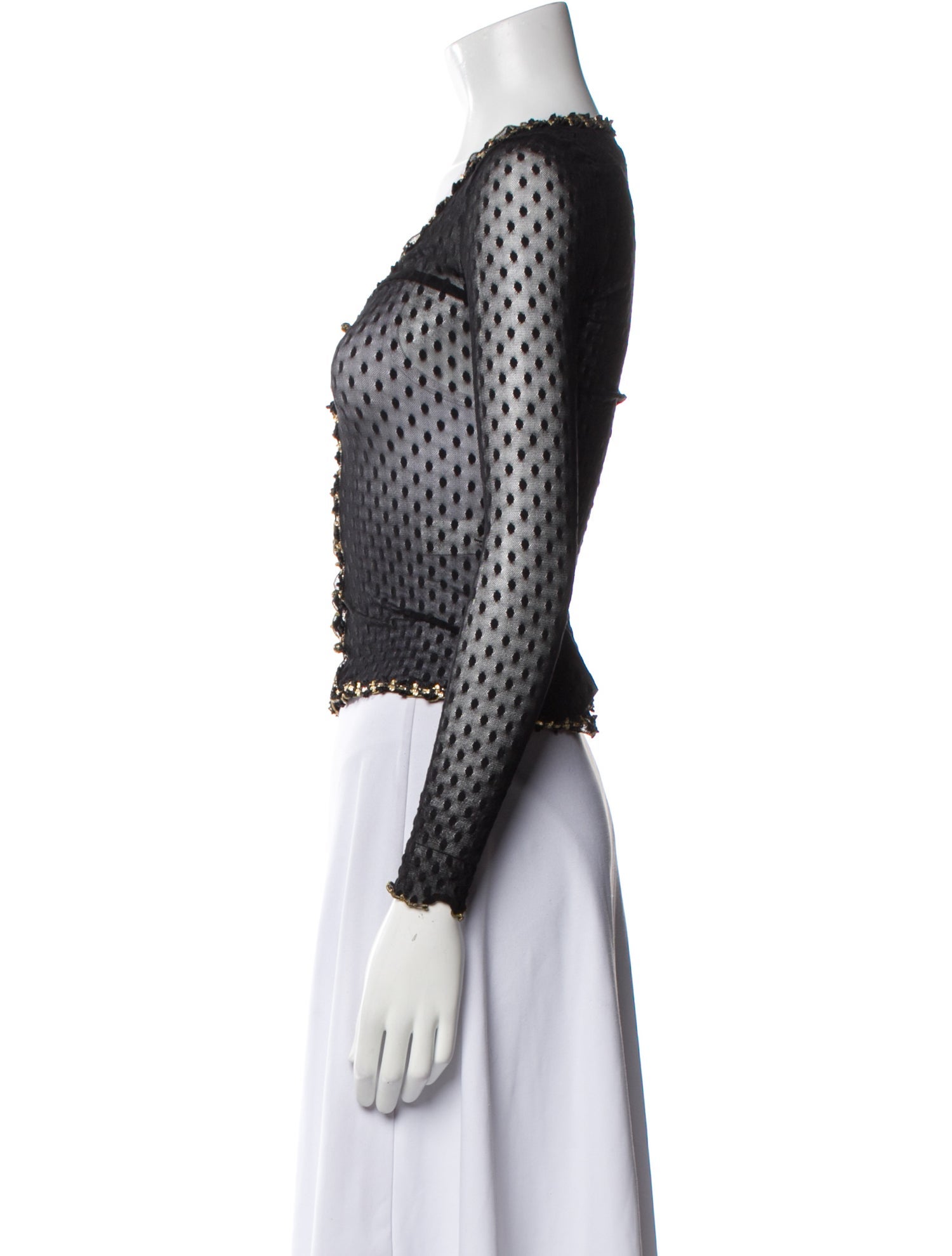 Betsey Johnson Nylon Polka Dot Print Evening Jacket