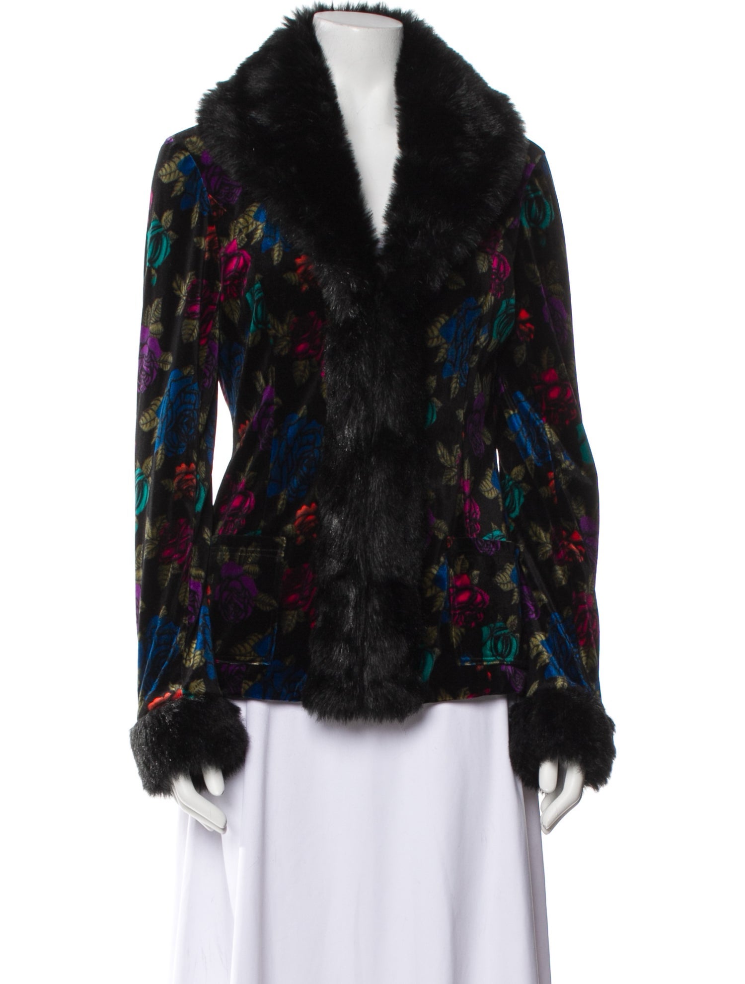 Betsey Johnson Vintage Late 2000's - Early 2010's Faux Fur Jacket