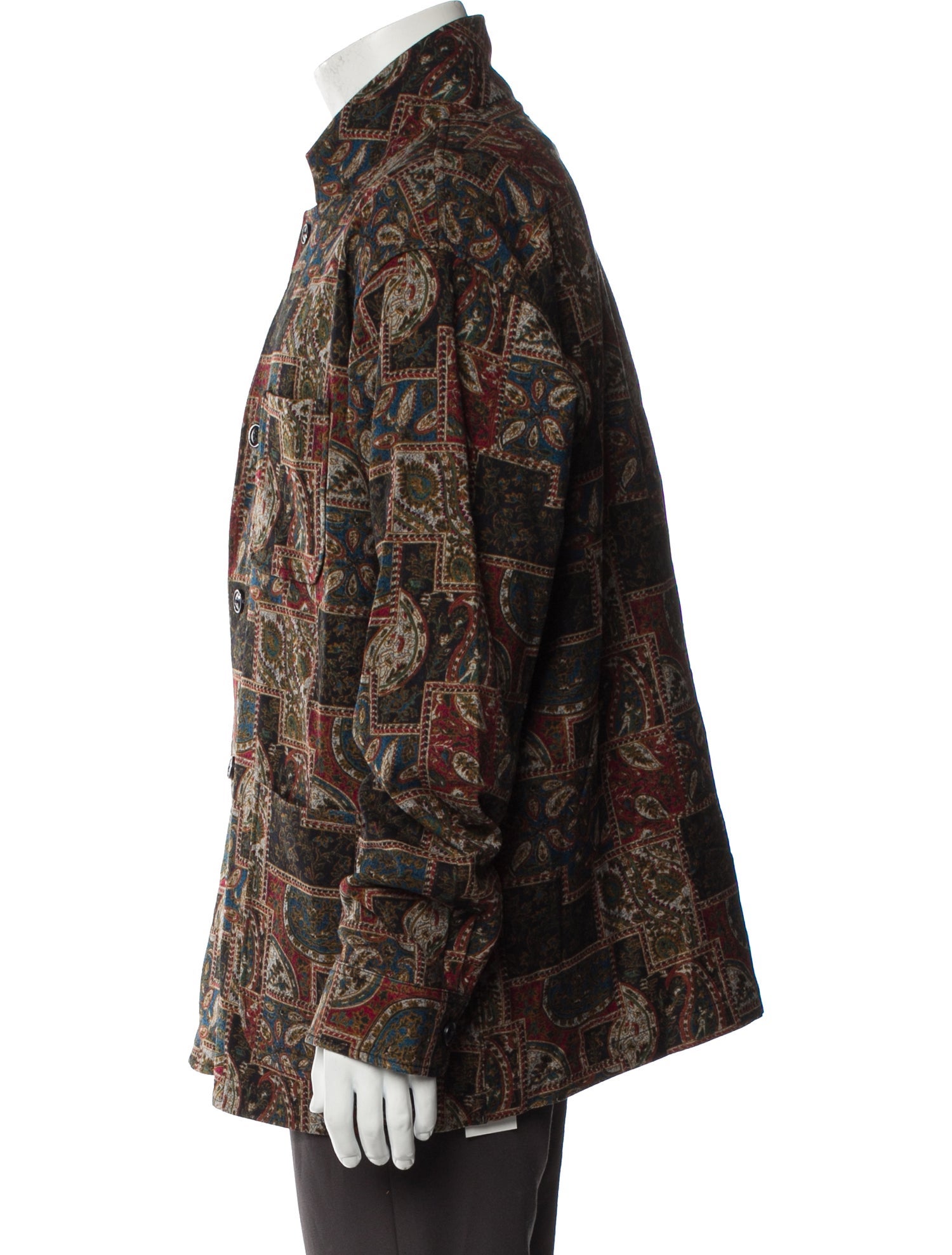 Beams Plus Wool Paisley Print Sport Coat