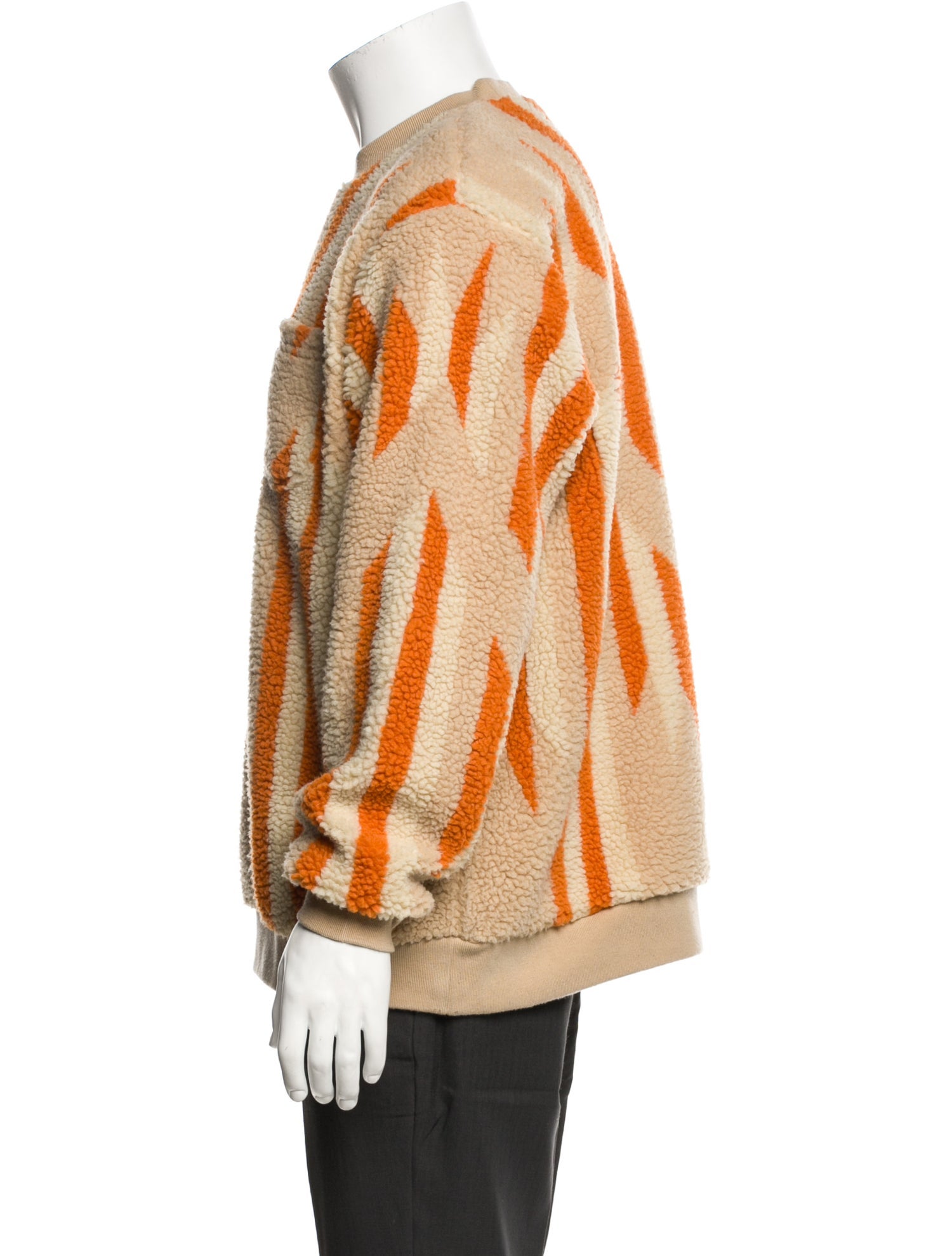 Beams Plus Striped Crew Neck Pullover