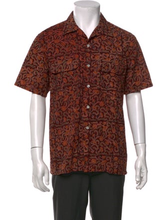 Beams Plus Floral Print Short Sleeve Shirt