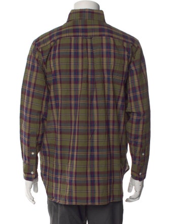 Beams Plus Plaid Print Long Sleeve Shirt