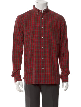 Beams Plus Plaid Print Long Sleeve Shirt