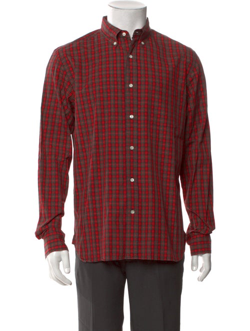 Beams Plus Plaid Print Long Sleeve Shirt