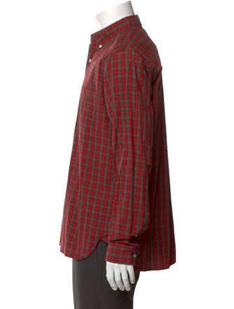 Beams Plus Plaid Print Long Sleeve Shirt