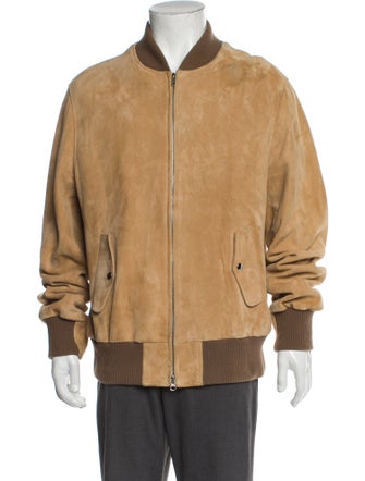 Golden Bear Goat Leather Bomber Jacket