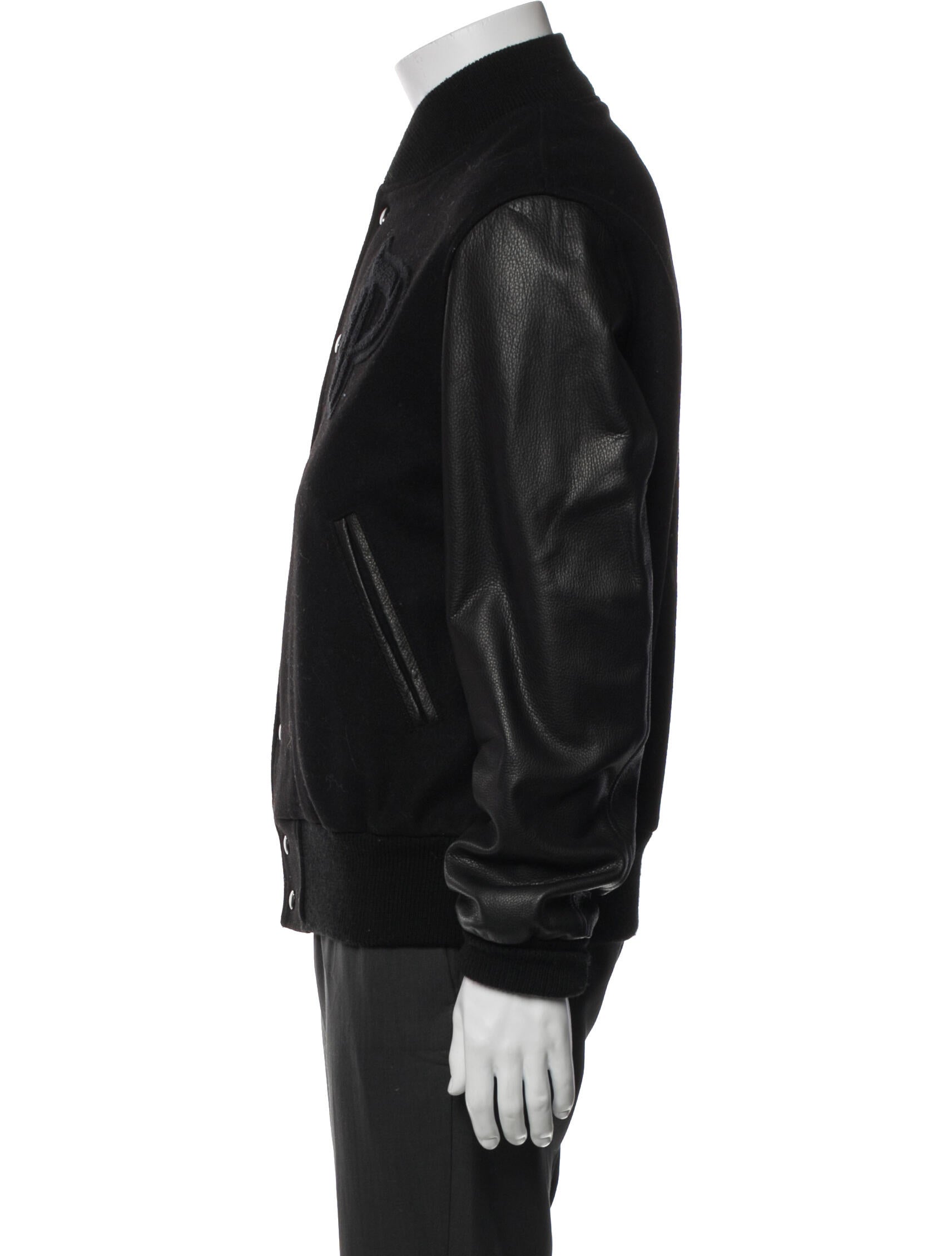 Golden Bear Leather Bomber Jacket