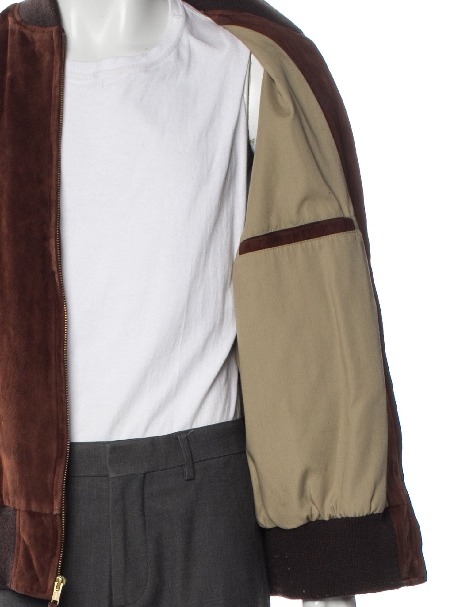 Golden Bear Suede Bomber Jacket