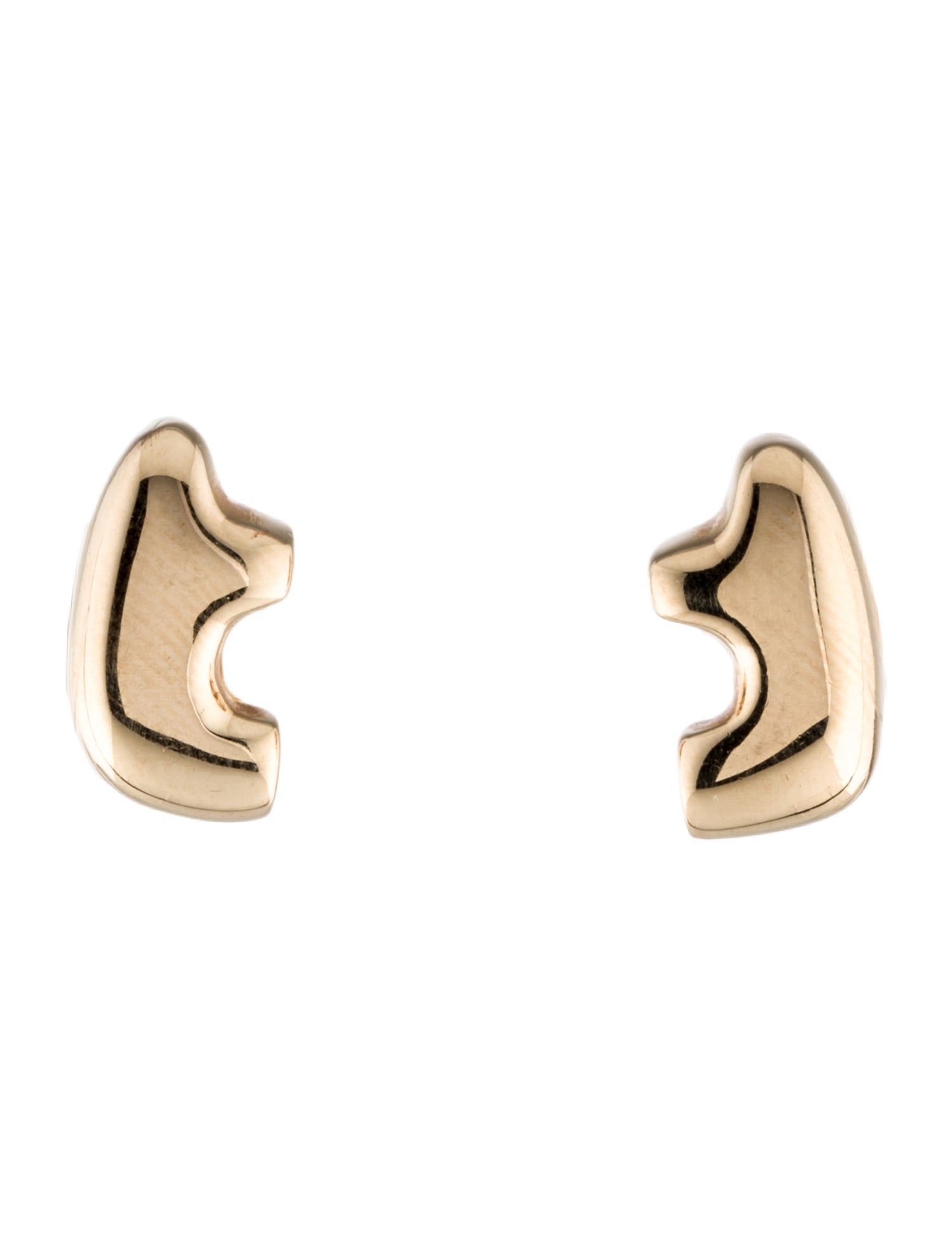 Golden Bear Beefy Bear Stud Earrings