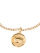 Golden Bear 14K Textured Bear Disc Charm Bracelet