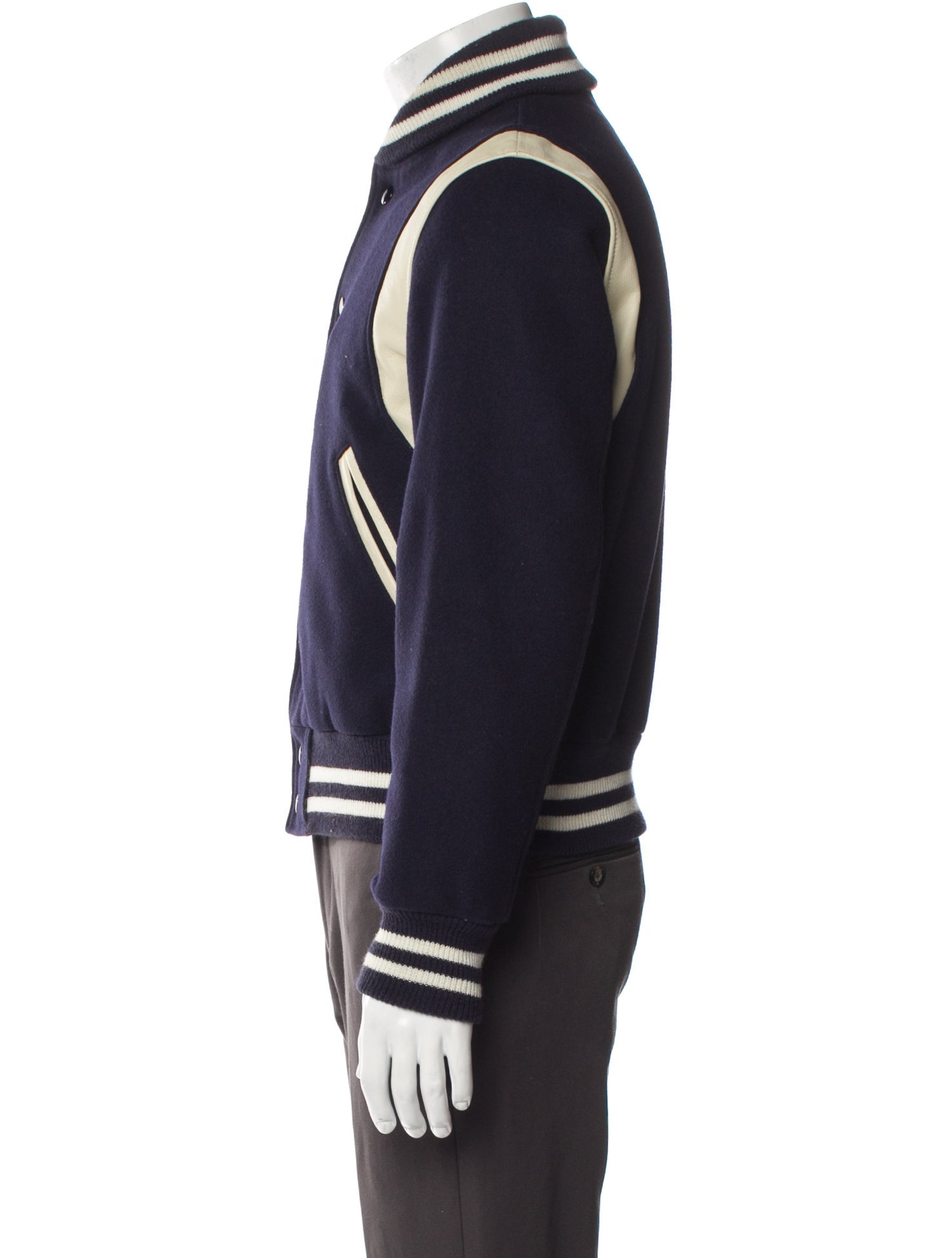 Golden Bear Striped Varsity Jacket