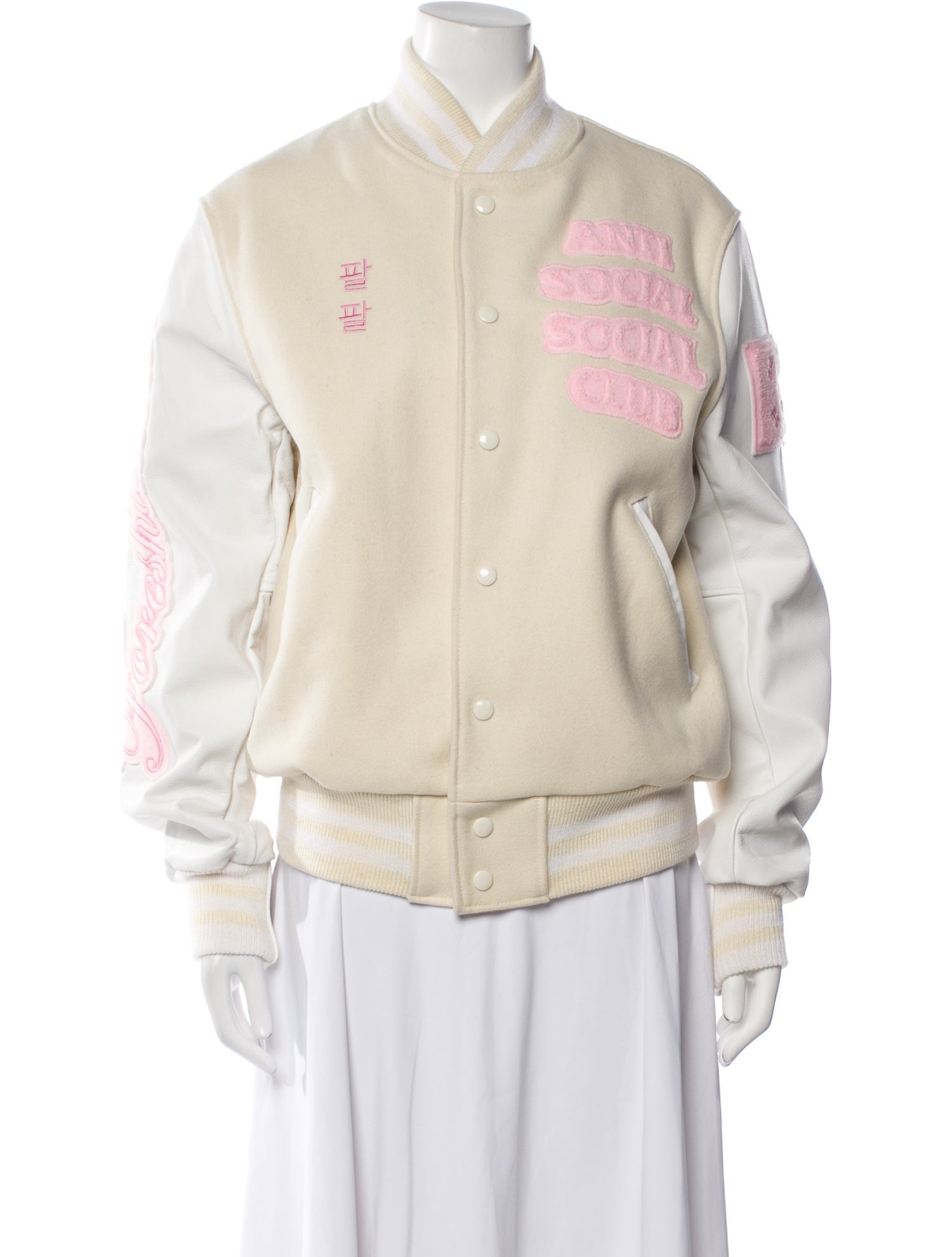 Golden Bear Wool Graphic Print Bomber Jacket w/ Tags