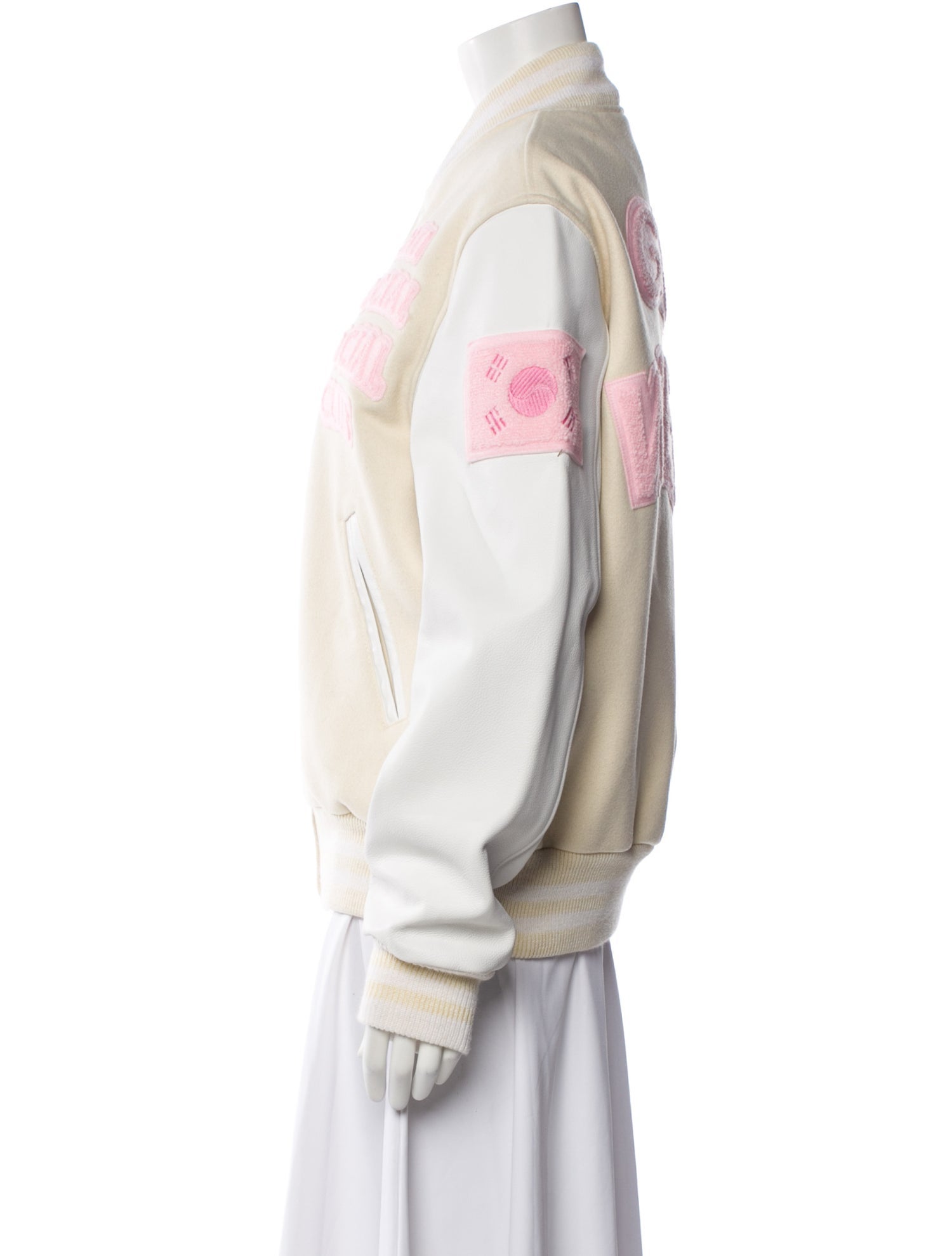 Golden Bear Wool Graphic Print Bomber Jacket w/ Tags