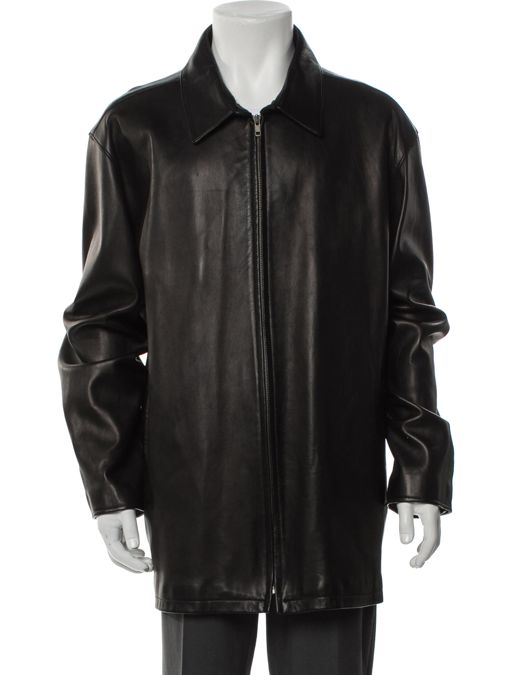 Golden Bear Leather Overcoat