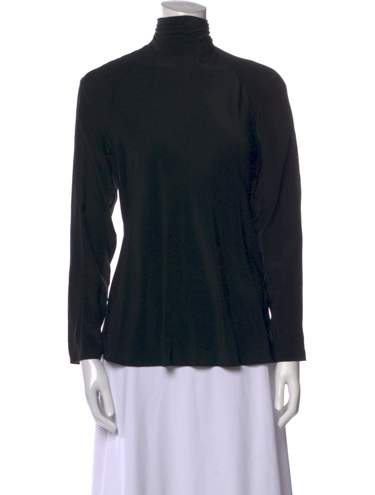 BEARE PARK Silk Turtleneck Top