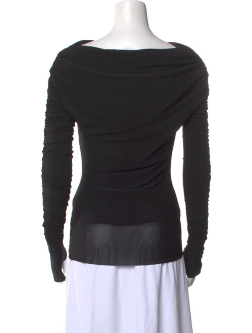 BEARE PARK Bateau Neckline Long Sleeve Top