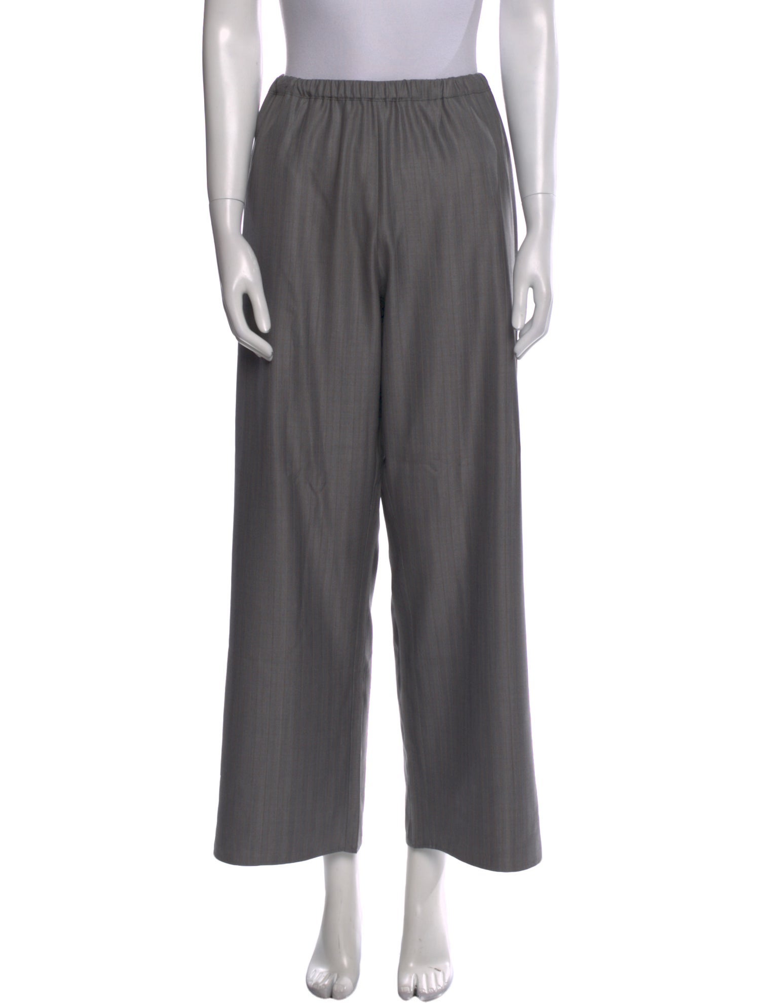 BEARE PARK Wool Wide Leg Pants