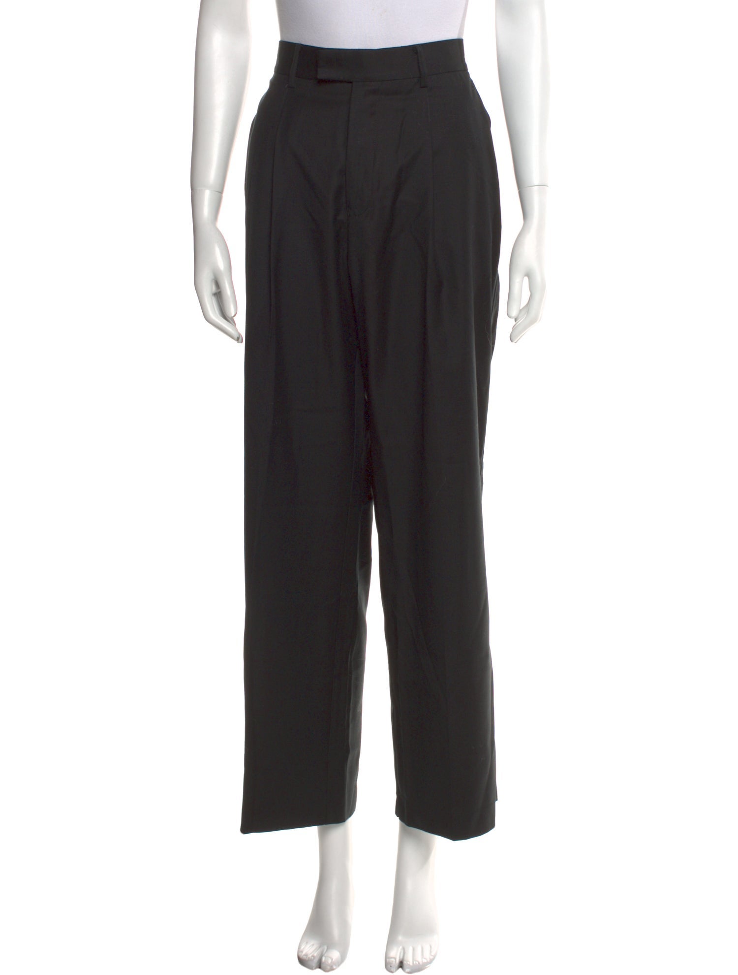 BEARE PARK Wool Wide Leg Pants