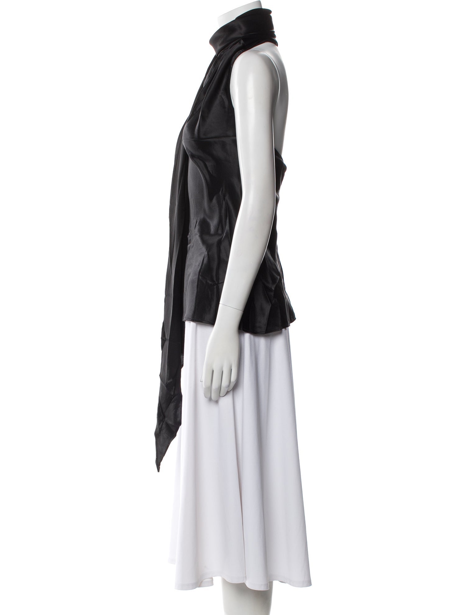 BEARE PARK Silk Mock Neck Tunic