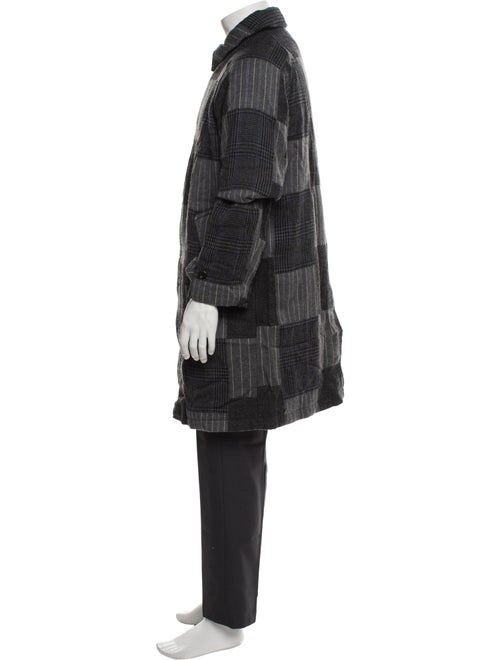 Beams Patchwork Hidden Placket Wool Parka