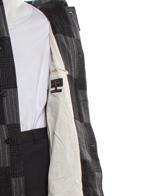 Beams Patchwork Hidden Placket Wool Parka