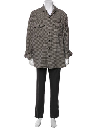 Beams Houndstooth Print Parka