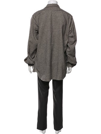 Beams Houndstooth Print Parka