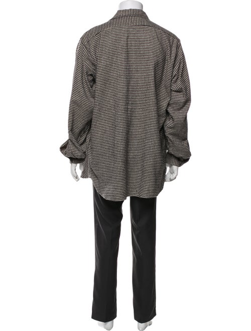 Beams Houndstooth Print Parka